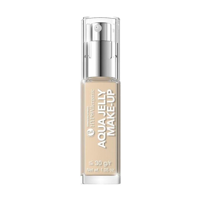 Матувальний тональний флюїд для обличчя Bell HypoAllergenic Aqua Jelly Make-Up зволожувальний 04 Golden Beige, 30 г